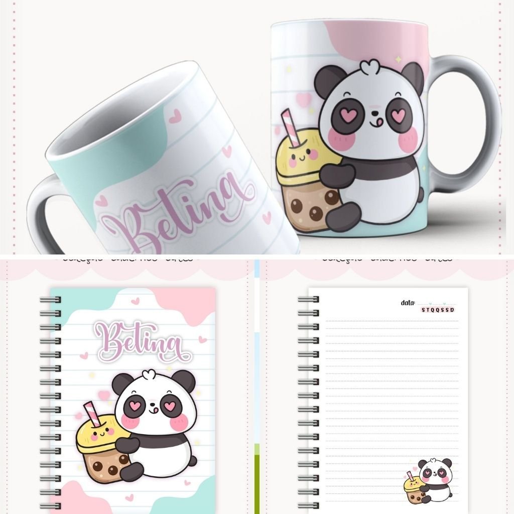 CADERNOS-CUTE-3 Coletiva Cadernos Cute + Caneca - Imagem 10