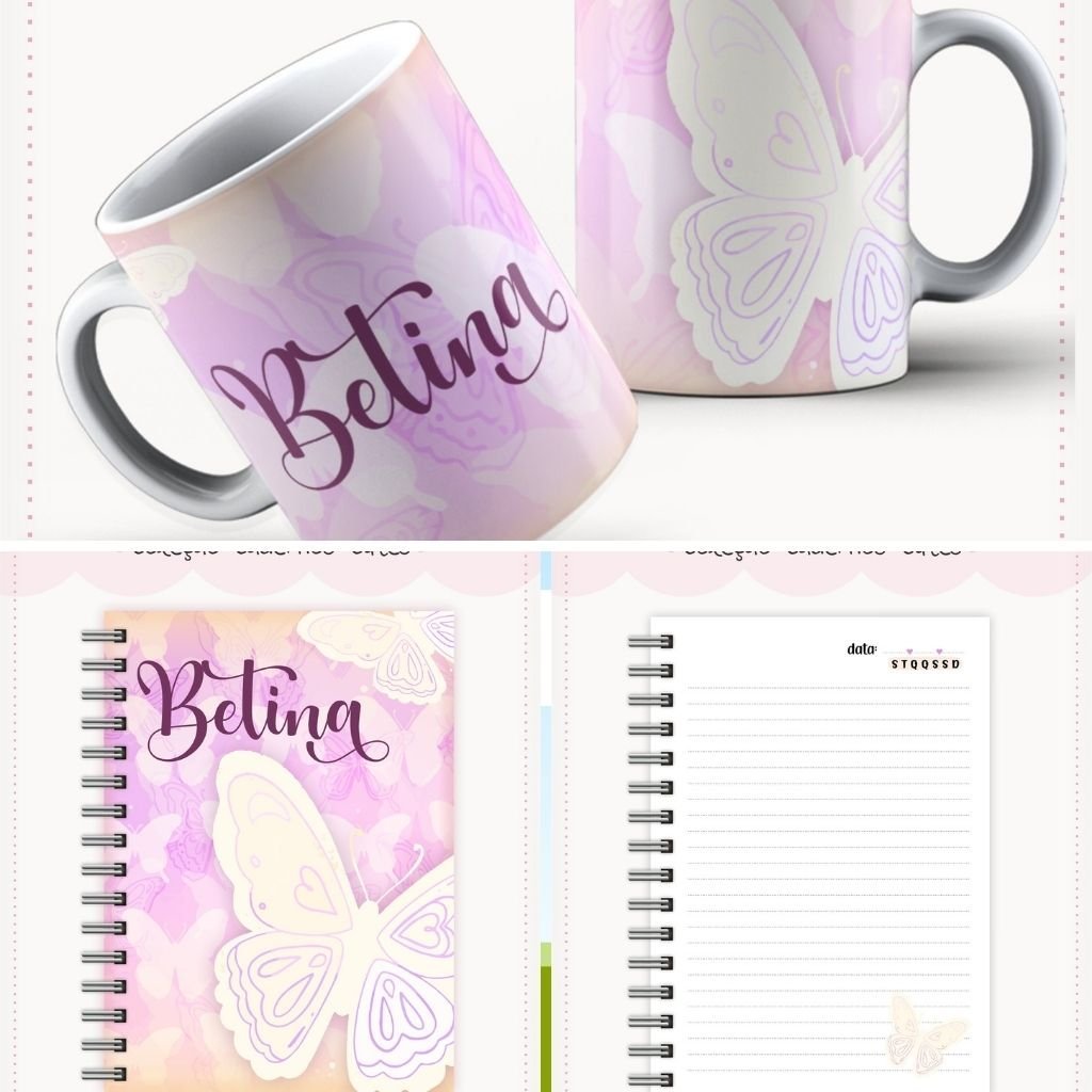 CADERNOS-CUTE-6 Coletiva Cadernos Cute + Caneca - Imagem 7
