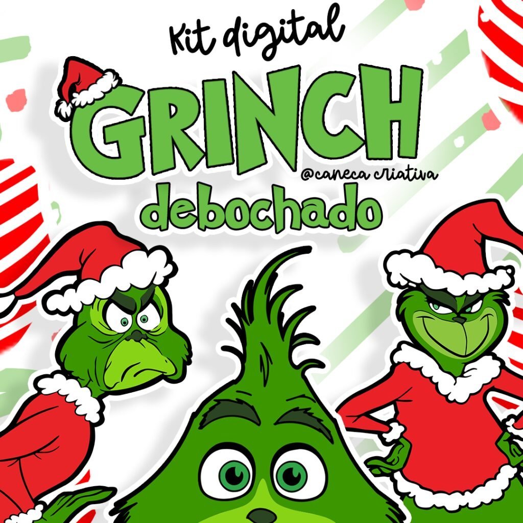 CAPA-3-1.jpg Kit Digital | Canecas – 🎄 Grinch Debochado 🎄 - Imagem 1