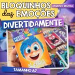 Bloquinho A7 Divertidamente 2 - Emoções - Encadernação (Ilustracin)