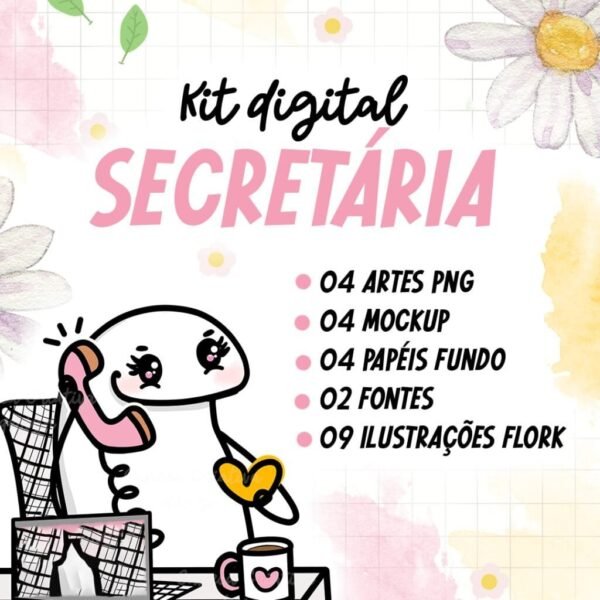Artes Avulsa para Caneca - Secretária Flork - Imagem 1