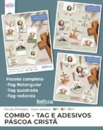 COMBO Tag e Adesivo - Páscoa Cristã
