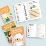 Caderno de Atividades | Páscoa Coelho e Cordeiro | Brochura A5 + A6