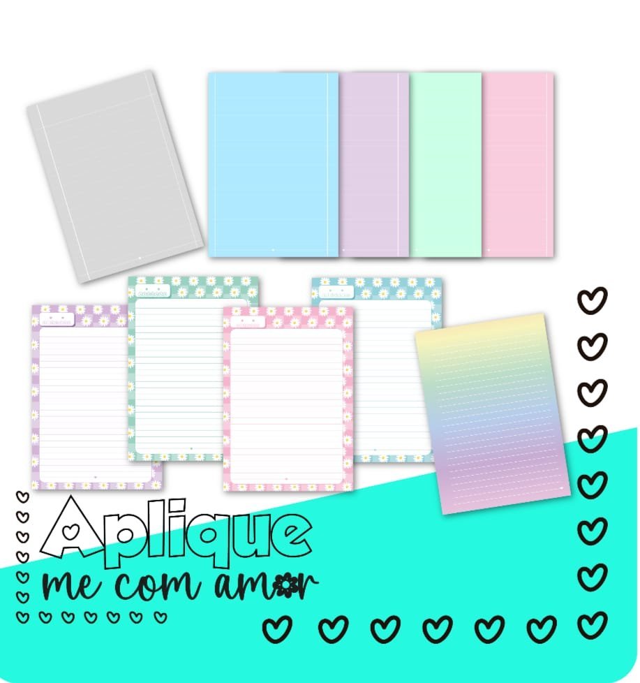 Folhas Caderno Collors - A4 | A5
