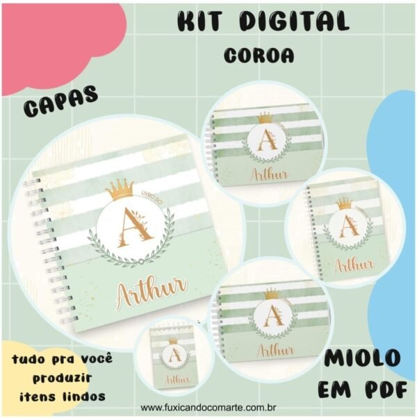 Kit Coleção Coroa – 4 Opções de Cores (Fuxicando Arte) - Imagem 4