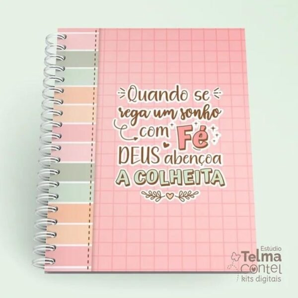 Caderno + Agenda sem data +plano diário - A5 wire-o/espiral - Imagem 2
