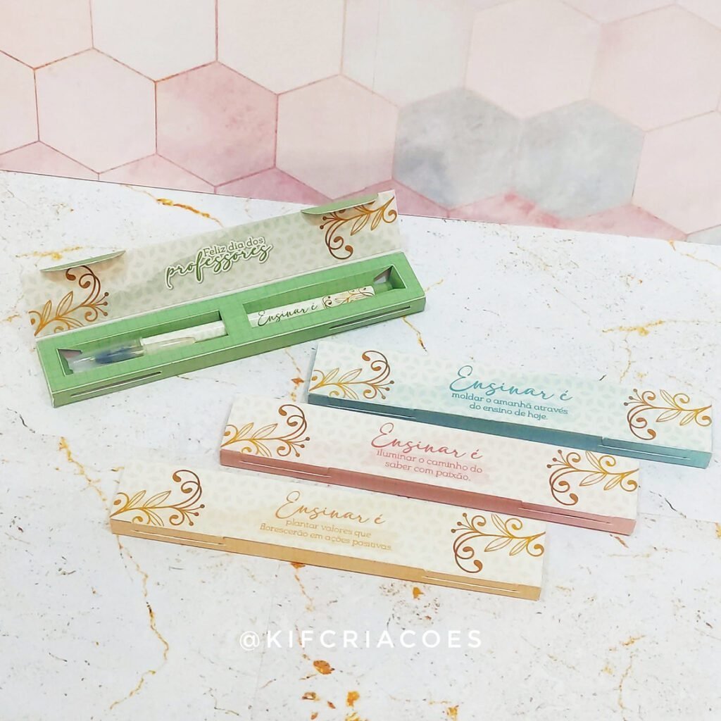 Caixa para Caneta | Dia dos Professores (Kif)