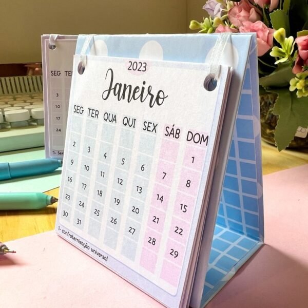 Kit Digital Calendário de Mesa 2023 - Imagem 7