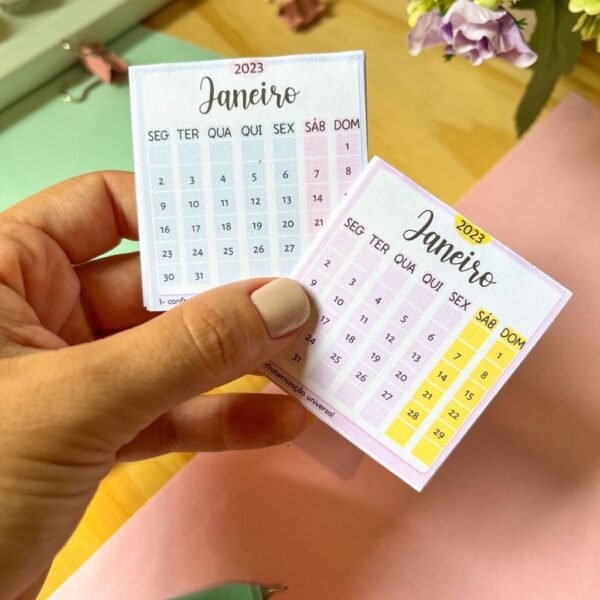 Kit Digital Calendário de Mesa 2023 - Imagem 2