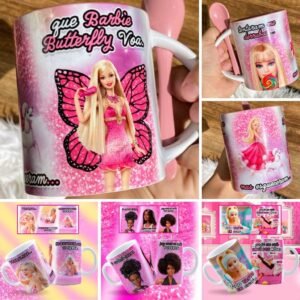 Estampas Canecas - Barbie Vol 1