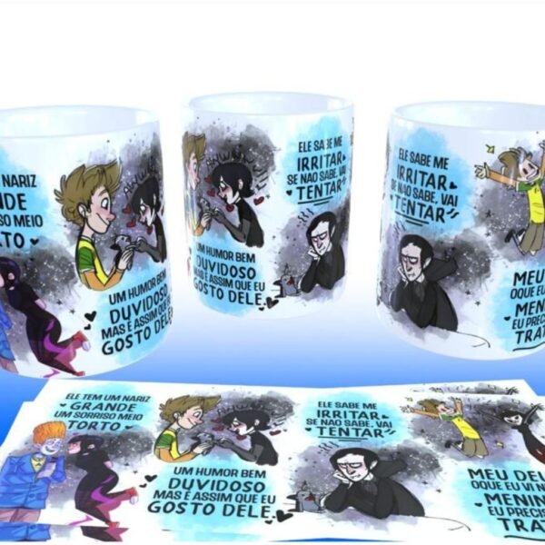 2 Artes Avulsas Caneca - Sorriso Torto Ele e Ela - Imagem 3