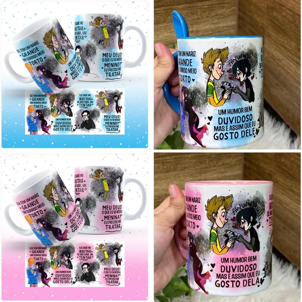Caneca-Criativa-Sorriso-Torto-Ele-e-Ela.jpg 2 Artes Avulsas Caneca - Sorriso Torto Ele e Ela - Imagem 1