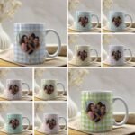 10 Estampas Foto Coração p/Canecas