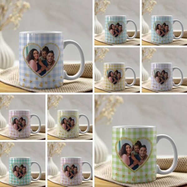 10 Estampas Foto Coração p/Canecas - Imagem 1