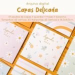 Combo Capas A5, A6 e 18x18 | DELICADA (Papel Sorriso)