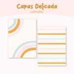 Combo Capas A5, A6 e 18x18 | DELICADA (Papel Sorriso) - Imagem 3