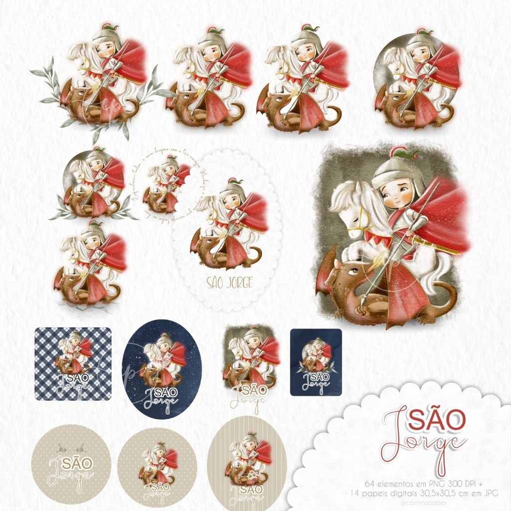 Carinas-Paper-Kit-Digital-Sao-Jorge-Santinhos-3.jpg Kit Digital São Jorge - Imagem 3