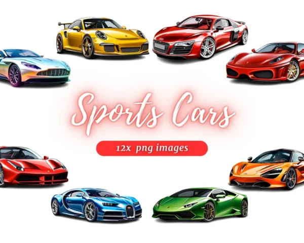 Carros Esportivos - Kit Digital - Imagem 1