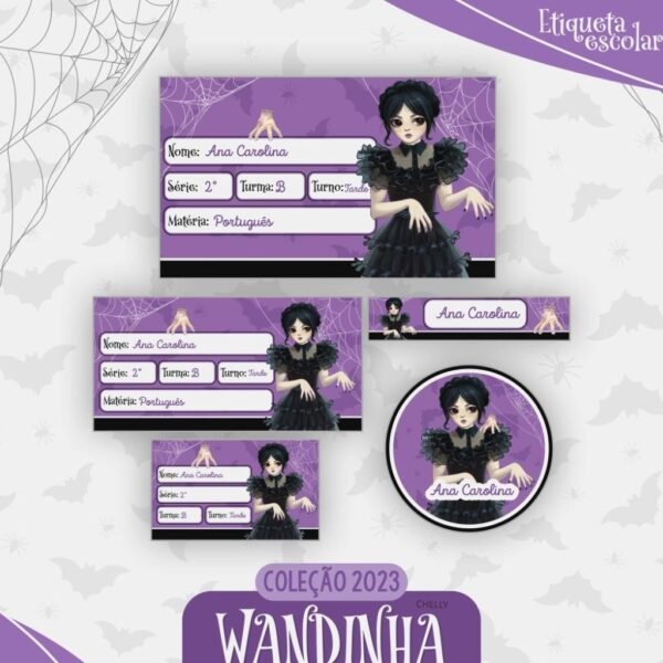 Combo Escolar Wandinha - Imagem 7