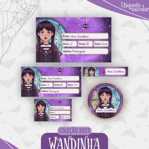 Combo Escolar Wandinha - Imagem 9