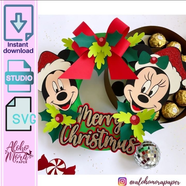 Christmas-garland-box-for-chocolats-1.jpg Caixa Guirlanda de Natal para Chocolates - Imagem 1