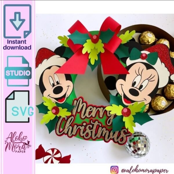 Caixa Guirlanda de Natal para Chocolates - Imagem 1