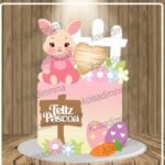 Coelhinha Páscoa - Topo de Bolo