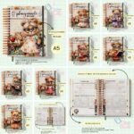 Caderno Planejamento A5 Professora - Ursinha Vintage