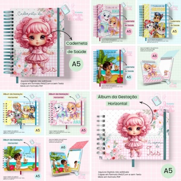 4 Kits Maternidade – Moana | Boneca | Patrulha Canina - Imagem 1