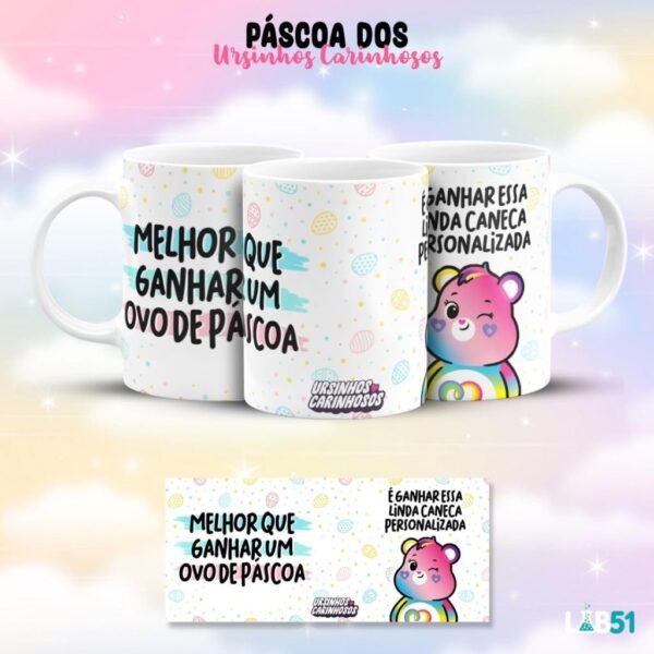 Estampas Canecas Ursinho Carinhosos - Páscoa - Imagem 12