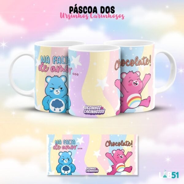 Estampas Canecas Ursinho Carinhosos - Páscoa - Imagem 9