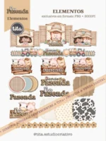 Na Fazenda - Combo Ilustrações e Papéis (Tita) - Imagem 6