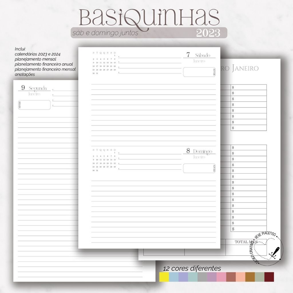 Combo-Veve-2023-5 Combo Agendas | Planners | Cadernos | Calendários - Imagem 5