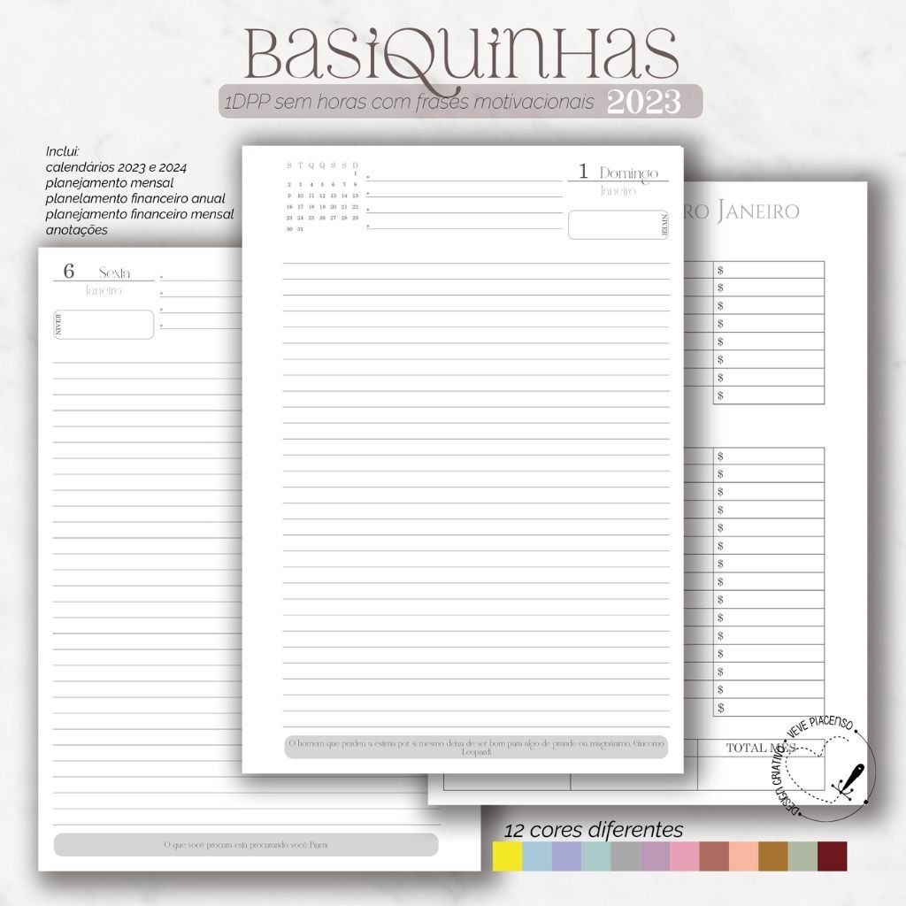 Combo-Veve-2023-6 Combo Agendas | Planners | Cadernos | Calendários - Imagem 6