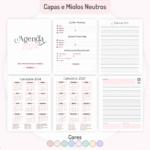 COMBO Miolos Neutros Agendas | Planners 2024 (Pamella) - Imagem 5