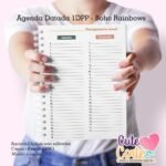 Agenda A5 Datada 1DPP - Boho Rainbows - Imagem 13