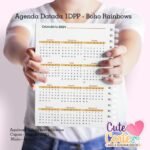 Agenda A5 Datada 1DPP - Boho Rainbows - Imagem 8