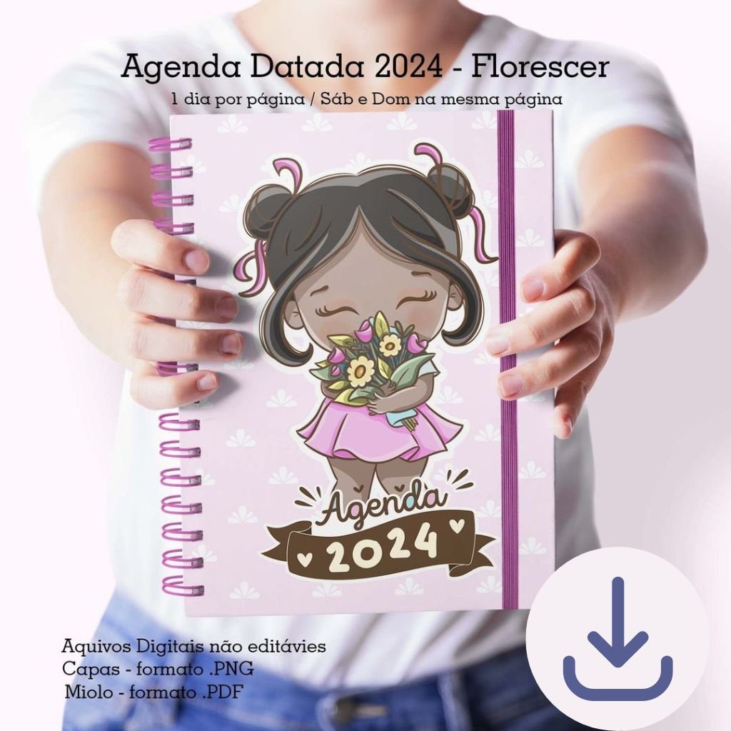 Cute-Corte-Agenda-Florescer-2.jpg Agenda A5 Datada 1DPP | 2 DPP - Florescer - Imagem 2