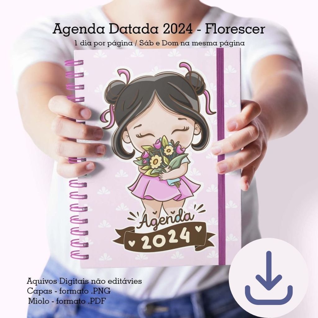 Cute-Corte-Agenda-Florescer-5.jpg Agenda A5 Datada 1DPP | 2 DPP - Florescer - Imagem 5