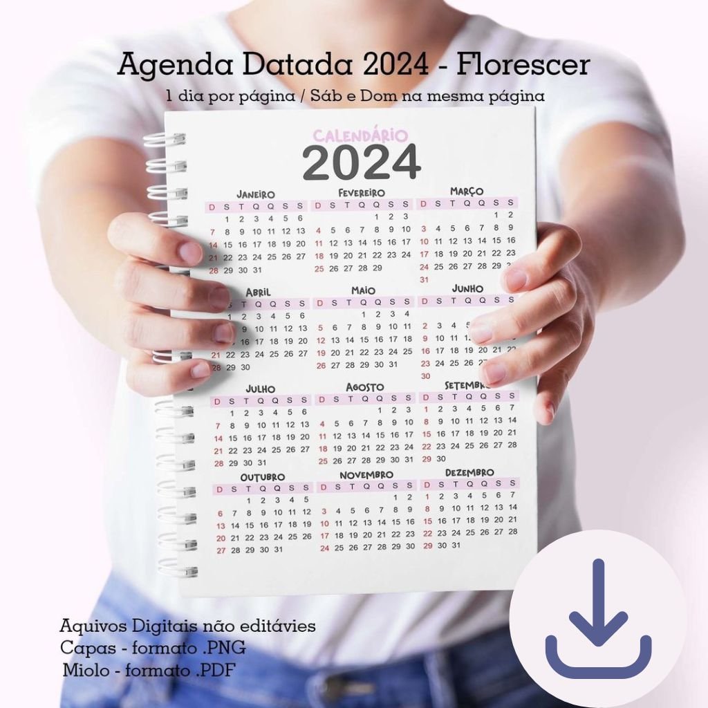 Cute-Corte-Agenda-Florescer-6.jpg Agenda A5 Datada 1DPP | 2 DPP - Florescer - Imagem 6