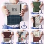 Agenda A5 2024 -1 DPP - Masculina N.1 (2 miolos / 8 capas) - Cute Corte