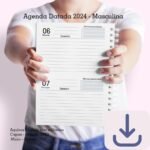 Agenda A5 2024 -1 DPP - Masculina N.1 (2 miolos / 8 capas) - Cute Corte - Imagem 3