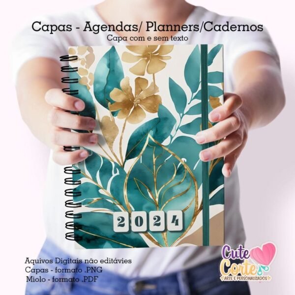 CAPAS A5 – Coleção Tiffany - 10 capas – com e sem o ano 2024 - Imagem 10