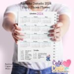Agenda de 2024 - Datada - 1DPP - Fairy Shoes Flowers - Imagem 4