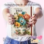 Caderno Pautado A5 + Bloquinho A6 – Tea Cup and Pot