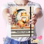 Caderno Pautado A5 + Bloquinho A6 Cute Fox - Imagem 3