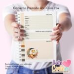 Caderno Pautado A5 + Bloquinho A6 Cute Fox - Imagem 4