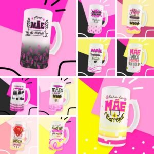 Estampas Canecas Chopp Mãe
