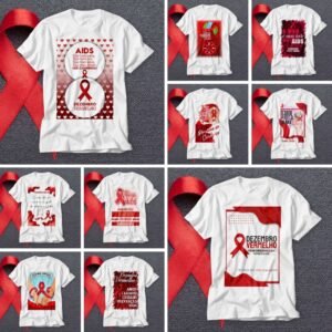Pacote de Artes Camisetas Personalizadas Dezembro Vermelho V20 (Vintage)