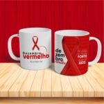 Pacote de Artes Canecas Personalizadas Dezembro Vermelho - Kit 1 | 2023 (Vintage) - Imagem 7